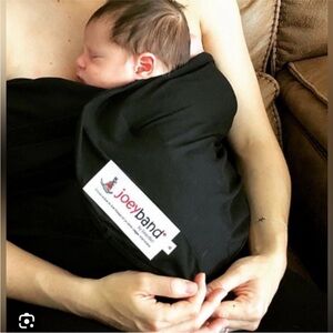 Joeyband Pro Newborn Kangaroo Care Skin to Skin Baby Band Black EUC